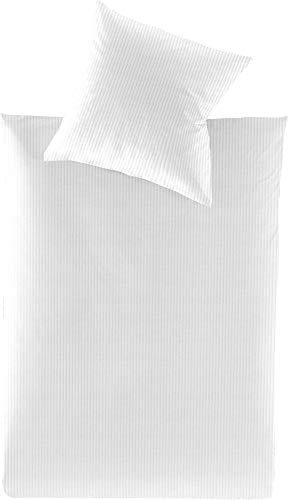 Irisette Bettwäsche Lumen Interlock-Jersey weiß Größe 135x200 cm (80x80 cm) von Irisette