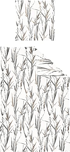 Irisette Bettwäsche Mako-Satin Natur Größe 135x200 cm (80x80 cm) von Irisette