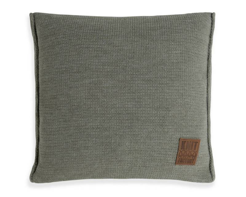 Irisette Dekokissen Uni Kissen Urban Green 50x50, Dekokissen Couch kissen Sofa Kissen von Irisette