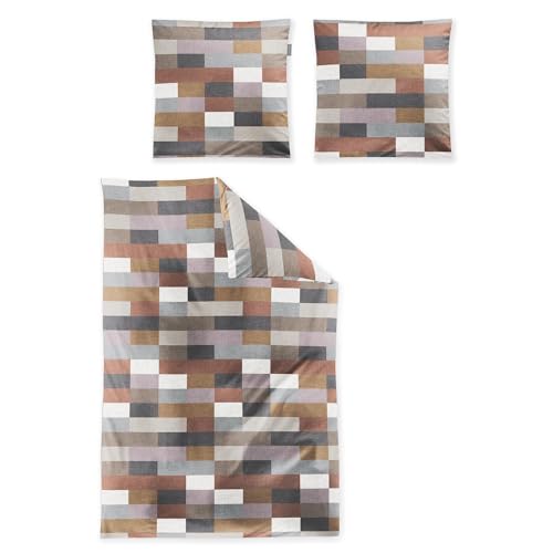 Irisette Edel-Feinbiber Bettwäsche Koala Kupfer 8534 1 Bettbezug 135 x 200 cm + 1 Kissenbezug 80 x 80 cm von Irisette