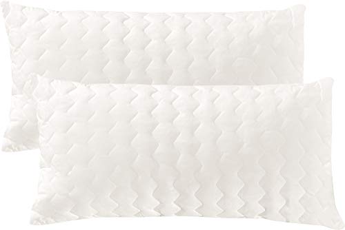 Irisette Kissen 2er-Pack Schafschurwolle weiß Größe 40x80 cm von Irisette