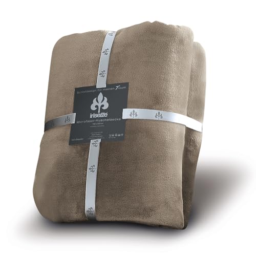 Irisette Kuscheldecke Relax, 150 x 200 cm, Microfaser, Beige von Irisette