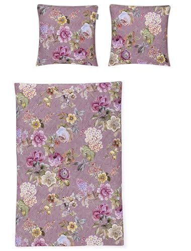 Irisette Mako-Satin Bettwäsche Glamour 8865 rosa 1 Bettbezug 135 x 200 cm + 1 Kissenbezug 80 x 80 cm von Irisette