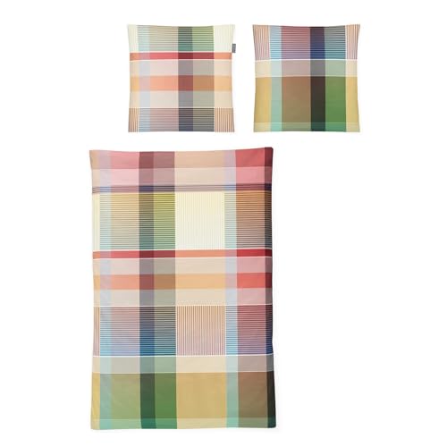 Irisette Mako-Satin Bettwäsche Magic Schiedam Multi 1 Bettbezug 155 x 220 cm + 1 Kissenbezug 80 x 80 cm von Irisette