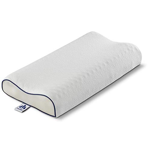 Irisette Nackenstützkissen Piet MIDI Mit Ergonomischem Viscoschaumkern Ca. 10 cm Hoch, 40x80 cm von Irisette