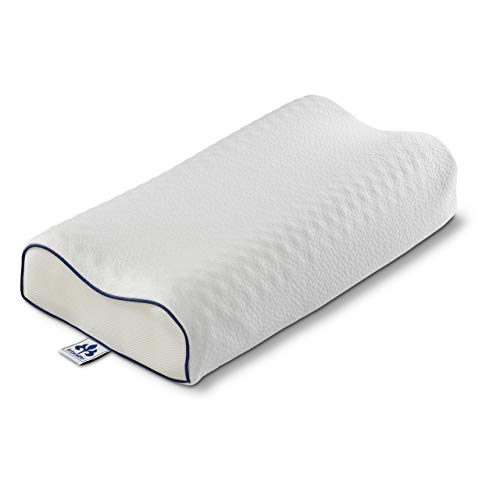 Irisette Nackenstützkissen Piet Maxi - Ergonomischer Viscoschaumkern Mit Extra Einlegeplatte 40x80 cm von Irisette