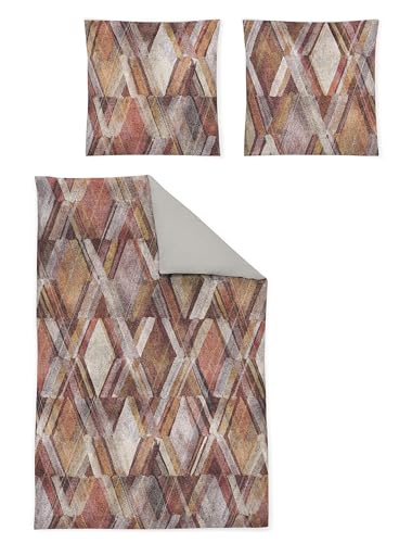 Irisette Flausch-Cotton Bettwäsche Zobel Kupfer 8874 1 Bettbezug 135 x 200 cm + 1 Kissenbezug 80 x 80 cm von Irisette
