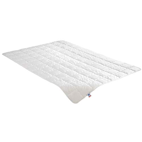 Irisette Steppbett Wasch-Seide - Produziert in Deutschland - Steppbett aus 60% Wildseide, 40% Baumwolle, inkl. Aufbewahrungstasche, 155 x 220 cm, Öko-Tex Zertifiziert von Irisette