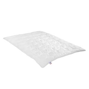 home24 Steppbett Jette leicht 155 x 220 cm Weiß Microfaser von home24