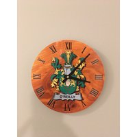 Wappen Wanduhr, Alle Nationalitäten Verfügbar von IrishCollection