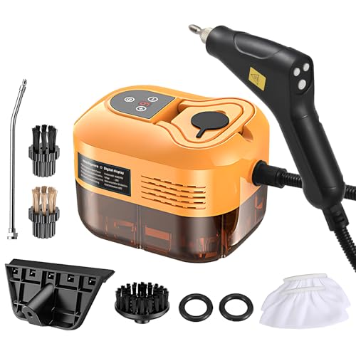 Irishom Handheld Multi-Surface with 6pcs Accessories Screen 6 Levels Adjustable 105℃/221℉ Deep Cleaning Steamer with Portable Handle 1200ml/40.5oz Irishom Handheld Multi-Surface with 6pcs Accessories Screen 6 Levels Adjustable 105℃/221℉ Deep Cleaning Steamer with Portable Handle 1200ml/40.5oz von Irishom