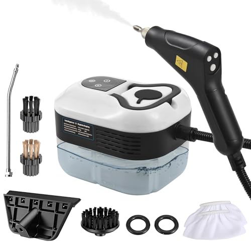 Irishom Handheld Multi-Surface with 6pcs Accessories Screen 6 Levels Adjustable 105℃/221℉ Deep Cleaning Steamer with Portable Handle 1200ml/40.5oz Irishom Handheld Multi-Surface with 6pcs Accessories Screen 6 Levels Adjustable 105℃/221℉ Deep Cleaning Steamer with Portable Handle 1200ml/40.5oz von Irishom