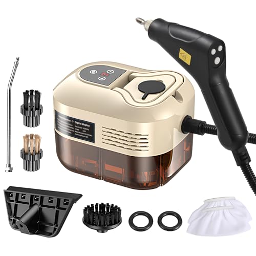 Irishom Handheld Multi-Surface with 6pcs Accessories Screen 6 Levels Adjustable 105℃/221℉ Deep Cleaning Steamer with Portable Handle 1200ml/40.5oz Irishom Handheld Multi-Surface with 6pcs Accessories Screen 6 Levels Adjustable 105℃/221℉ Deep Cleaning Steamer with Portable Handle 1200ml/40.5oz von Irishom