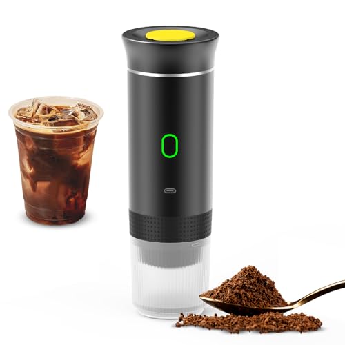 Irishom Portable Coffee Machine for Car Home Travel 3 in 1 Cordless Electric Coffee Maker Work with Capsule and Ground Coffee 15Bar Mini Cold Brew and Heating Coffee Maker with 150ml Cup Irishom Portable Coffee Machine for Car Home Travel 3 in 1 Cordless Electric Coffee Maker Work with Capsule and Ground Coffee 15Bar Mini Cold Brew and Heating Coffee Maker with 150ml Cup von Irishom