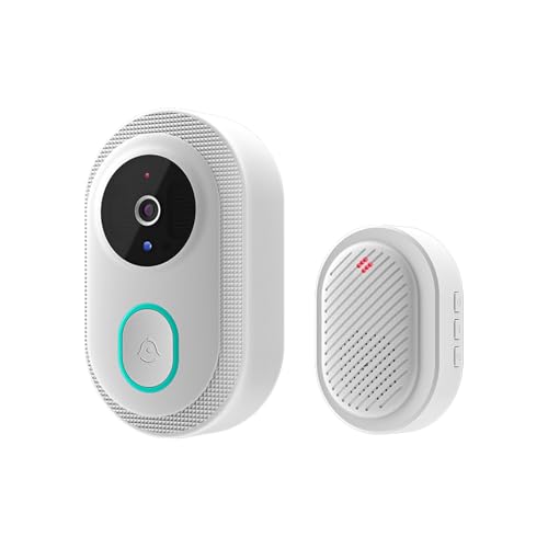 Irishom Smart Doorbell Ring Door Infrared Night Viewing WiFi Wireless Video Bell Rechargeable Video Intercom Doorbell Two-Way Audio Long Transmission Range for Villa Home Office Irishom Smart Doorbell Ring Door Infrared Night Viewing WiFi Wireless Video Bell Rechargeable Video Intercom Doorbell Two-Way Audio Long Transmission Range for Villa Home Office von Irishom