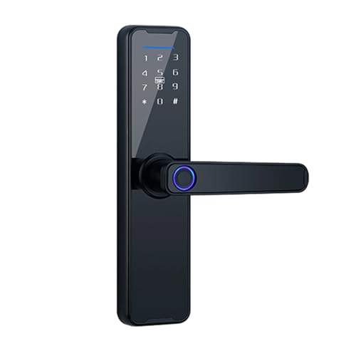Irishom Smart Lock Fingerabdruckschloss Türschloss Tastatur Türschloss mit Griff Fingerabdruck Elektronisches Riegel-Türschloss Intelligentes Türschloss Kompatibe von Irishom