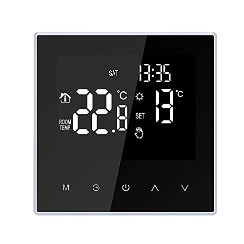 Irishom Smart Thermostat Digitaler Raumthermostat Fußbodenheizung Programmierbar 16A LCD Touchscreen Wandthermostat mit Internen Sensor und Bodensensor Irishom Smart Thermostat Digitaler Raumthermostat Fußbodenheizung Programmierbar 16A LCD Touchscreen Wandthermostat mit Internen Sensor und Bodensensor von Irishom