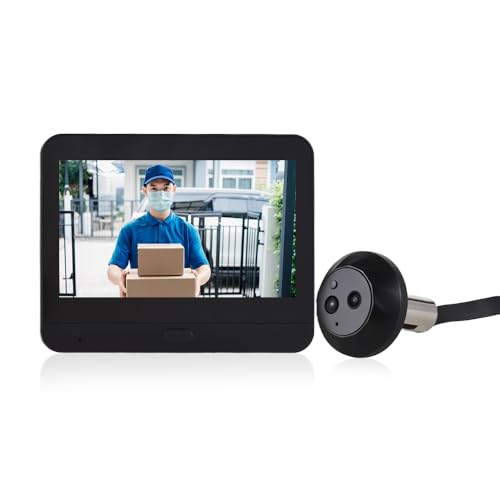 Irishom Türklingel mit WiFi-Video für Wohnungskamera, Farbdisplay mit 10,9 cm (4,3 Zoll), App Smart TY 1080P, PIR, Bewegungserkennung, Alarmkamera, Anzeige von Irishom