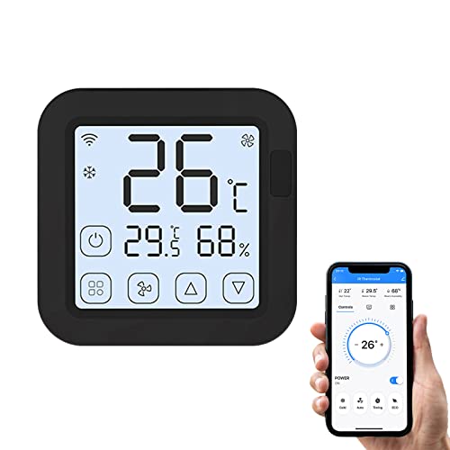 Irishom Tuya Smart WiFi IR Klimaanlage Controller Thermostat mit LCD Display App Control Temperatur Feuchtigkeitssensor Monitor Kompatibel mit Alexa Google Home für Mini Split Portable AC Irishom Tuya Smart WiFi IR Klimaanlage Controller Thermostat mit LCD Display App Control Temperatur Feuchtigkeitssensor Monitor Kompatibel mit Alexa Google Home für Mini Split Portable AC von Irishom