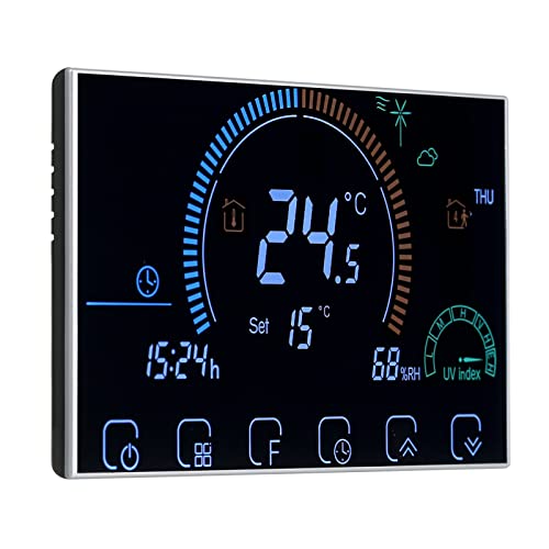 Irishom WiFi Thermostat Raumthermostat für Wasser-Fußbodenheizung Programmierbar mit Touchscreen-LCD-Display, APP-Steuerung von Irishom