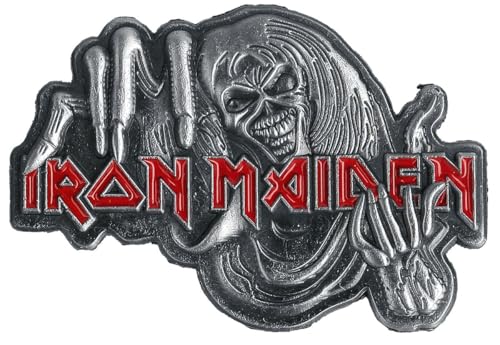 Iron Maiden Number of the Beast Unisex Brosche grau/rot Zinklegierung von Iron Maiden