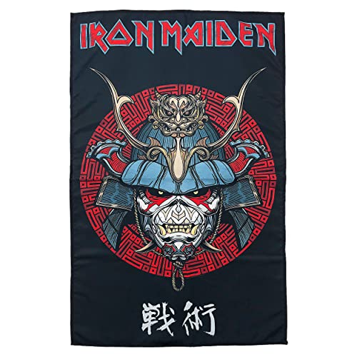 Iron Maiden Textil-Flaggen-Plakat Senjutsu Samurai Eddie Nue offiziell 70cm x Taille Unique von Iron Maiden