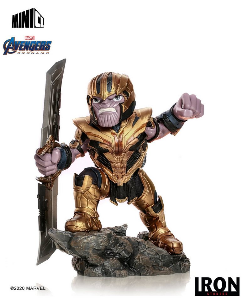 Iron Studios Dekofigur Avengers Endgame Mini Co. PVC Figur Thanos 20 cm (1 St), detailreiche Minifigur von Iron Studios