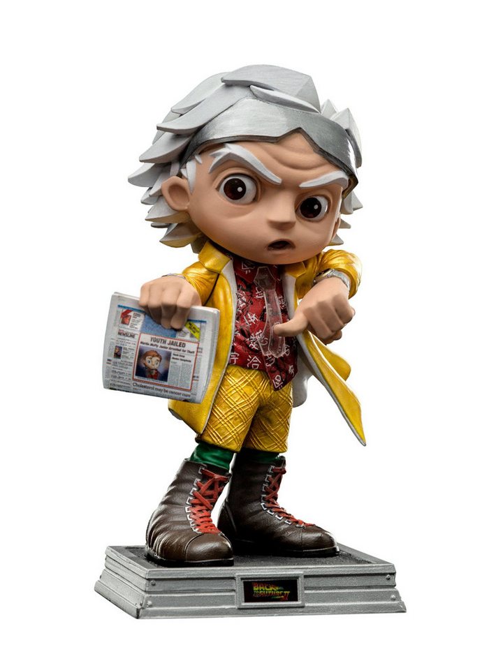 Iron Studios Dekofigur Zurück in die Zukunft II Mini Co. PVC Figur Doc Brown 15 cm (1 St), detailreiche Minifigur von Iron Studios