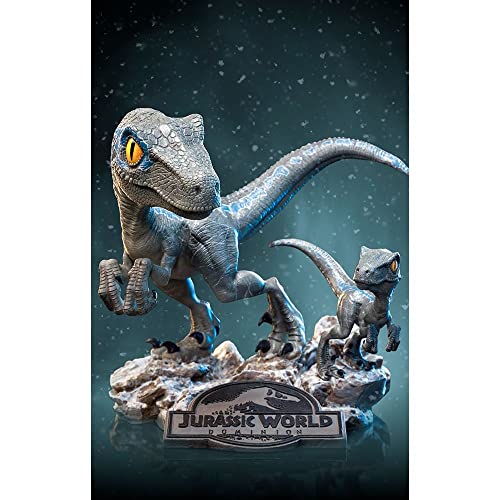 Iron Studios Jurassic World Le Monde d'après Figur Mini Co. PVC Blau und Beta 13 cm von Iron Studios
