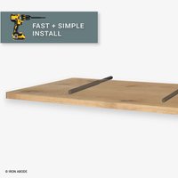 Medium Duty Floating Regalstangenhalter - Eisenstangenhalterung Zum Patent Angemeldet Shelve Bracket Regale Wandhalterung Hardware von IronAbode