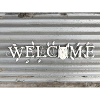 "Metall "Willkommen" Zeichen, Eule Wohnkultur, Für Haus, Veranda, Wandkunst." "Metall "Willkommen" Zeichen, Eule Wohnkultur, Für Haus, Veranda, Wandkunst." von IronGardenCo