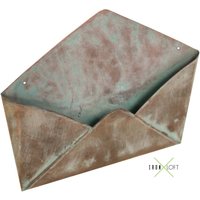 Kupfer Patina Metall Umschlag 9 "x10" Valentine Mailbox von IronLoftCo