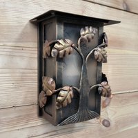 Schmiedeeisen-Außenleuchte Baum Des Lebens Metallleuchte von IronUA