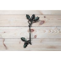 Scheunentor Griff Eiche Ast, Metall Türgriff von IronUA