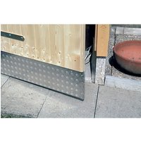 British Made Door Kick Plate Aluminium Chequer Reparaturplatte Türboden Metall Kicking Push Protection Schutz Metallstreifen von IronmongeryWorld