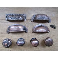 Cast Iron Antik Kupfer Möbel Knauf Griffe Rustikale Vintage Retro Upcycle Restauration Beschläge von IronmongeryWorld
