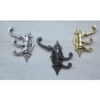 Gusseisen Verzierte Schwenhanhaken Rustikale Vintage Stil Swivel Arm Kleiderhaken Retro Shabby Chic Periode Hängende Haken Pegs von IronmongeryWorld