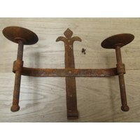 Mittelalterliche Gothic Rust Kirche Kerzenhalter Hand Gemacht Geschmiedete Vintage Alte Antike Rustikale Wandleuchte Wand Montiert von IronmongeryWorld