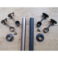 Retro Traditionellen Kleiderschrank Hängende Kleidung Kleiderstange Oder Armaturen Rohr Lagerung Schwarz Antikem Kupfer von IronmongeryWorld
