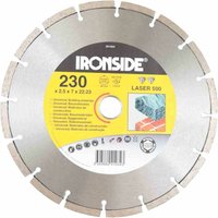 Diamant-Trennscheibe Typ LASER 500 230 mm, 2,5/6mm Rand segmentiert von Ironside