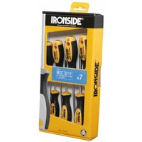 Schraubendreher-Set 7-teilig 2500 2-Komponenten-Griff Chrom-Vanadium-Stahl von Ironside