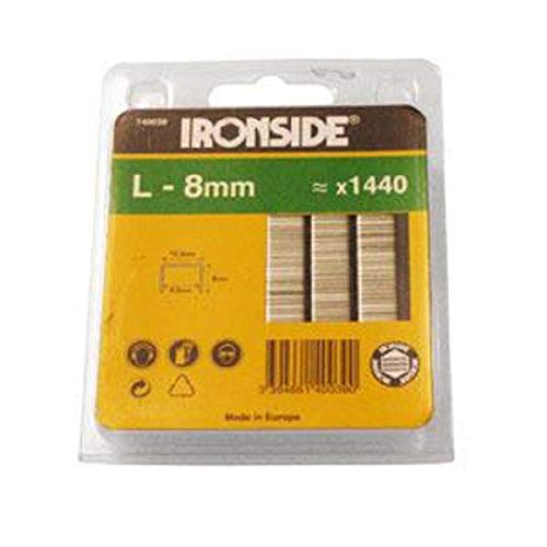 Ironside 140039 Klammern 8 mm Typ L Inhalt: 1440 Stück von Ironside