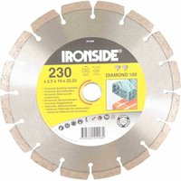 Ironside - Diamant-Scheibe 230mm 2,5/7mm Typ 100 Uni, segmentiert von Ironside