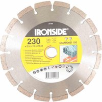 Ironside - Diamant-Scheibe 230mm 2,5/7mm Typ 100 Uni, segmentiert von Ironside
