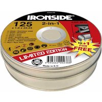 Ironside - Inox-Trennscheibe 125 x 1,0 10+1 in Blechdose von Ironside