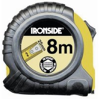 Rollbandmaß mit Stop 3 m, 19 mm Band, gu mmiert von Ironside