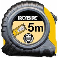 Rollbandmaß mit Stop 8 m, 25mm Band, gummiertes Gehäuse Rollbandmaß mit Stop 8 m, 25mm Band, gummiertes Gehäuse von Ironside