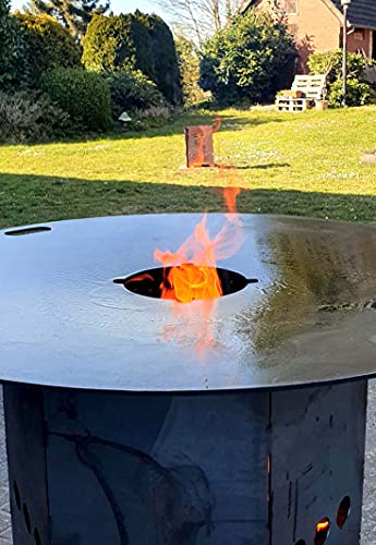 Irony Industrial Design Feuerplatte Planchaplatte 8 mm - 80 cm inkl. Grillrost - BARBECUE_GRILL - Holzkohle/Gas - Grill von Irony Industrial Design