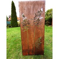 Edelrost Garten Sichtschutz Wand Rost Sichtschutzwand Metall 15062 cm Gräser von Irony24