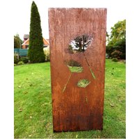 Edelrost Garten Sichtschutz Wand Rost Sichtschutzwand Metall 15062 cm Pusteblume von Irony24